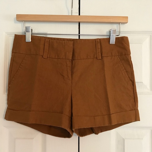 Forever 21 Camel Linen Shorts 2 - Picture 1 of 3